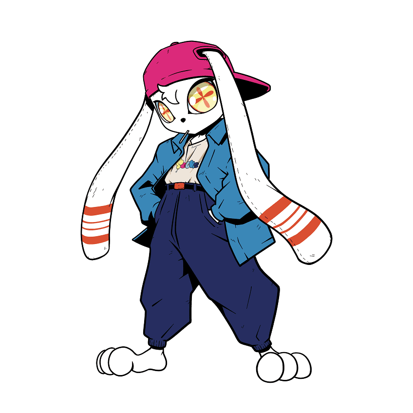 Sockz character floating